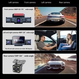 4-Channel 360° Panoramic 1080P HD Dash Cam Comes With 32GB TF Card - 45-Degree Angle