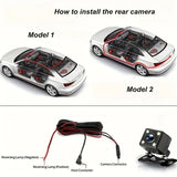 4-Channel 360° Panoramic 1080P HD Dash Cam Comes With 32GB TF Card - Low Angle