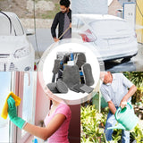 Car Cleaning Sponge Towel Brushe Set 9Pcs Car Wash Kits Cleaning Tools Set - Top-Down View