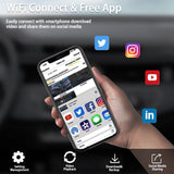 4 Channel 5G WiFi Dashcam FHD 1080P 170° Wide Angle G-Sensor with 64GB Card - Top-Down View