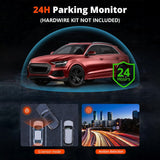 4K+2.5K Dual Dash Cam with WiFi GPS ADAS, Front and Rear Car Camera Recorder with 32GB Card - Low Angle