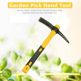 Mattock Outdoor Camping Mountain Fibreglass Handle Mini Pickaxe Garden Farm Tool - Side View