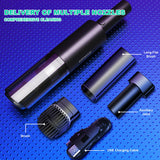 Wireless Charge 6000Pa Suction Powerful Portable Car Vacuum Cleaner Home Duster(Black) - Side View