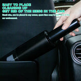 Wireless Charge 6000Pa Suction Powerful Portable Car Vacuum Cleaner Home Duster(Black) - Top-Down View