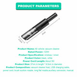 Wireless Charge 6000Pa Suction Powerful Portable Car Vacuum Cleaner Home Duster(Black) - Close-Up Angle