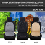 2Pack Universal Breathable Car Seat Pad Cover Mat Comfortable Chair Cushion (Grey) - Close-Up Angle