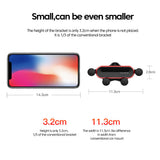 Car Phone Holder Metal Gravity 360 Universal Rotation Ball Air Vent Cellphone Stand(Dark Grey) - 45-Degree Angle