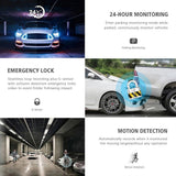 Front and Rear Triple Lens Dash Cam 1080P HD Three-Lens Driving Recorder Reversing Visual Recording - Extra Image