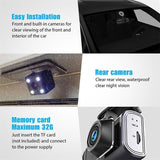 WIFI 3 Channels Dash Cam 1080P Full HD Car Dashcam Comes with Free 32GB Card - Low Angle