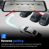 Wifi 10 2K Dash Cam RearView Camera Reversing Recorder Comes with Free 32GB Card - Top-Down View