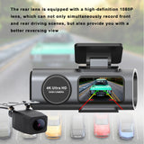4K Dash Cam UHD 2160P WiFi Front Dashcam Night Vision Car Camera with 64GB Card - Front View