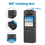 1080P Wifi HD Stable Riding Camera Wearable Video Recorder Comes With 64G SD Card - Side View