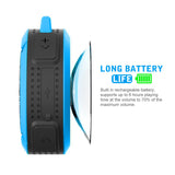 Portable Waterproof Wireless Mini Bluetooth Music Speaker (Black) - Front View