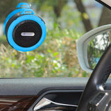 Portable Waterproof Wireless Mini Bluetooth Music Speaker (Black) - Rear View
