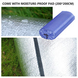 Waterproof Automatic Camping Tent 3-5 Person Come with Moisture Proof Pad(Green) - Low Angle
