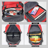 40L Waterproof Outdoor Hiking Backpack Camping Outdoor Trekking Bag(Black) - Rear View