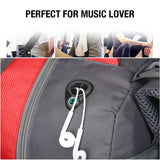 60L Waterproof Outdoor Hiking Backpack Camping Outdoor Trekking Bag(Blue) - Close-Up Angle