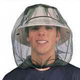 5Pcs Outdoor Head Face Protector Hat Cap For Bee Insect Mosquito Net Mesh Headgear - Side View
