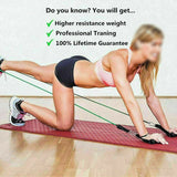 11Pcs/Set Pull Rope Belt Elastic Home Gym Fitness Exercise Resistance Band - Close-Up Angle