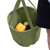 13L Travel Camping Folding Bucket Portable Barbecue Picnic Storage Fishing Bucket - Rear View