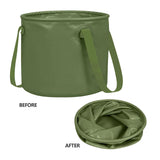 13L Travel Camping Folding Bucket Portable Barbecue Picnic Storage Fishing Bucket - Low Angle