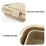 3 In 1 Folding Camping Storage Box Outdoor Food Fruit Container Picnic Table Basket - Rear View