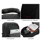 60L Travel Boarding Backpack Outdoor Trekking Luggage Hiking Camping Rucksack Large Capacity Storage Backpack(Black) - Close-Up Angle