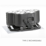 6 Modes LED Head Torch Induction Headlight Camping COB Infrared Strong Lights - Low Angle
