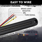 Trailer Tail Light Kit Pair Plug 7m 5 Core Wire Turn Signal 7 Pin Flat Plug Set - Top-Down View