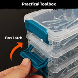 HORUSDY 324PCS Torx Wood Screws Assortment Kit Self Tapping with Storage Box - 45-Degree Angle