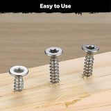 HORUSDY 324PCS Torx Wood Screws Assortment Kit Self Tapping with Storage Box - Rear View