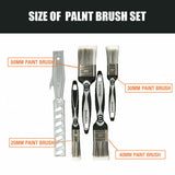 5Pc Paint Brushes Set Artist Acrylic Staining Home Garden Painting Handy Tool - Side View