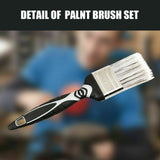 5Pc Paint Brushes Set Artist Acrylic Staining Home Garden Painting Handy Tool - Close-Up Angle