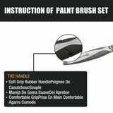 5Pc Paint Brushes Set Artist Acrylic Staining Home Garden Painting Handy Tool - Extra Image