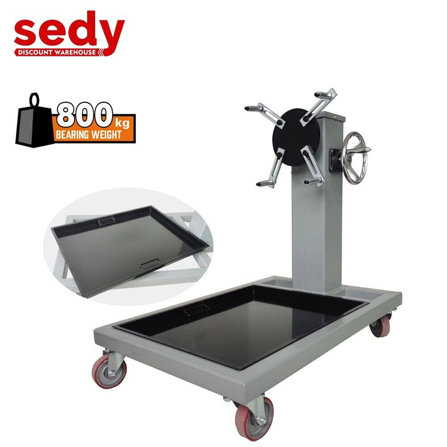 800kg Folding Engine Stand 1763lb Heavy Duty Workshop Auto Crane Hoist Motor, Foldable