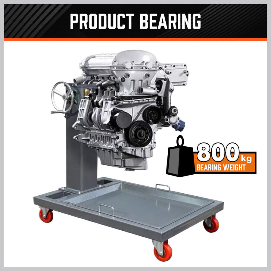 800kg Folding Engine Stand 1763lb Heavy Duty Workshop Auto Crane Hoist Motor, image 8