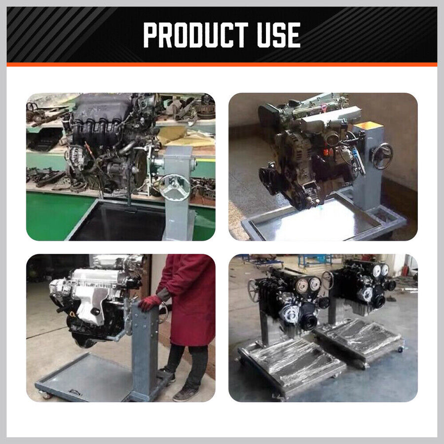 800kg Folding Engine Stand 1763lb Heavy Duty Workshop Auto Crane Hoist Motor, image 7