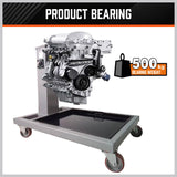 500kg Folding Engine Stand 1100lb Heavy Duty Workshop Auto Crane Hoist Motor - Rear View