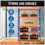 1.8M Garage Shelving Warehouse Storage Racking Industrial Shed Heavy Duty - Top-Down View