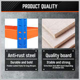 1.8M Garage Shelving Warehouse Storage Racking Industrial Shed Heavy Duty - Close-Up Angle