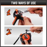 32Piece 1/4 Mini Double Head Screwdriver Bit and Ratchet Set CRV Steel Durable - Extra Image