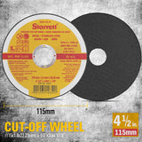 12x 4.5inch 115mm Angle Grinder Cutting Discs Thin Cut Off Wheel Steel Stainless - Low Angle