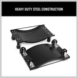 2-Piece Wheel Dolly Car Positioning Jack 450kg Vehicle Mover Transporter Trolley - Close-Up Angle