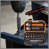 18x Magnetic Damaged Screw Extractor Set Broken Drill Bit Remover Kit Hex Crv - Extra Image