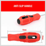 4Pc Pick Hook Set O Ring Oil Seal Remover Non-Slip Rubber Handle Red Local Stock - 45-Degree Angle