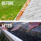 98x10cm 24Pc Gutter Brush Roof Leaf Guard Heavy Duty Twigs Filter Home Garden - Side View