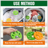 4x VaKa Pet Hair Remover Cat Fur Dog Hair Lint Catcher from Laundry Washing Machine - Rear View
