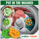 4x VaKa Pet Hair Remover Cat Fur Dog Hair Lint Catcher from Laundry Washing Machine - Close-Up Angle