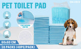 VaKa Pet Training Pad 400 Puppy Pads Toilet Pee Indoor Absorbent 60x60cm Dog - Side View