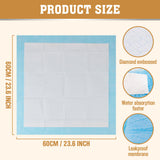 VaKa Pet Training Pad 400 Puppy Pads Toilet Pee Indoor Absorbent 60x60cm Dog - Top-Down View
